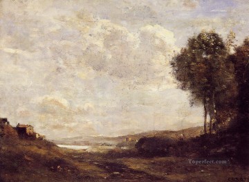 湖畔の風景 外光 ロマン主義 ジャン・バティスト・カミーユ・コロー Oil Paintings